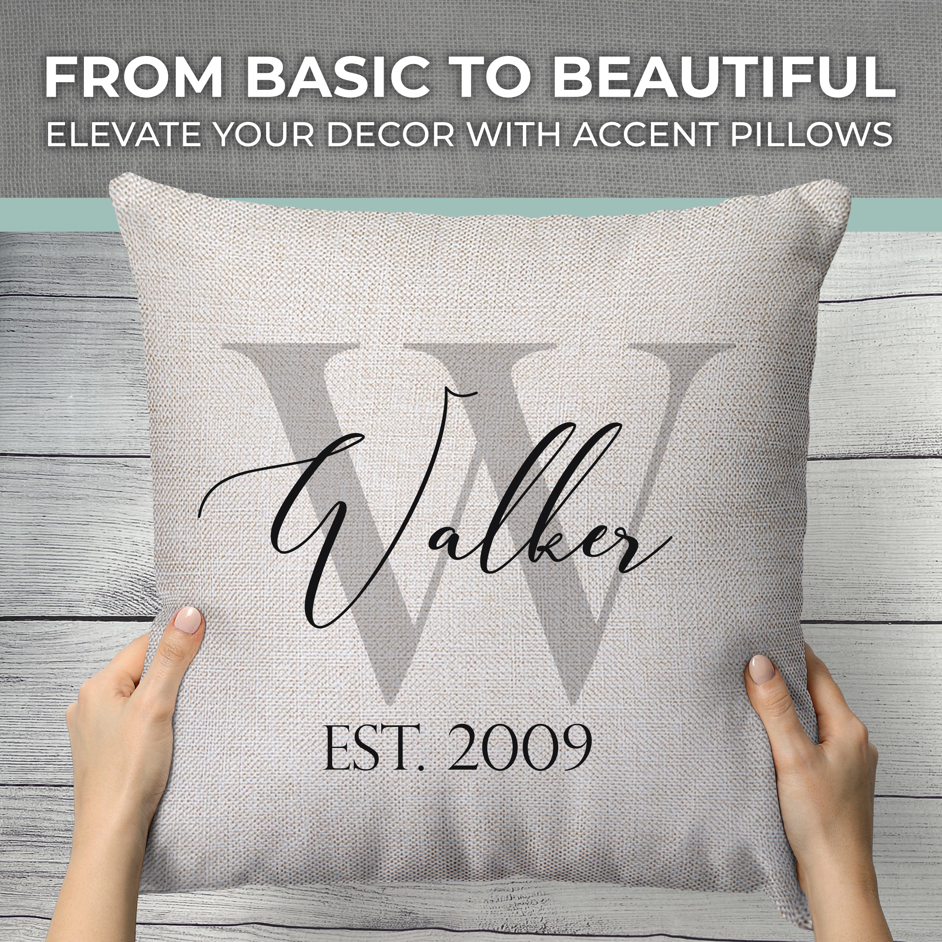 The Linden Charcoal Grey Throw Pillow